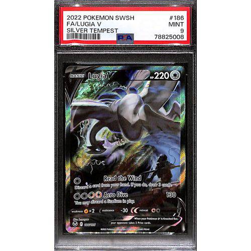 PSA9 - 2022 Lugia V Alt Art - 186/195 - Silver Tempest