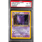 PSA8 - 1999 Pokemon - Fossil Gengar Holo 5/62 1st Edition - TCGroupAU