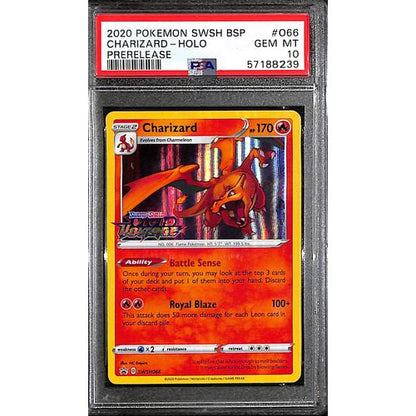 PSA10 - 2020 Pokemon - Charizard Holo Pre-Release Vivid Voltage SWSH066 - TCGroupAU