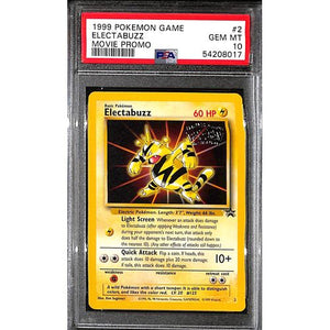 PSA10 - 1999 Pokemon - Electabuzz 2 Movie Promo - TCGroupAU