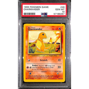 PSA10 - 1999 Pokemon - Charmander 46/102 - TCGroupAU