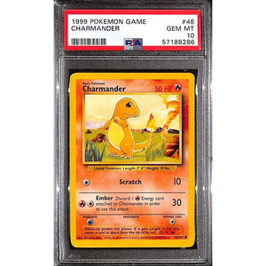 PSA10 - 1999 Pokemon - Charmander 46/102 - TCGroupAU