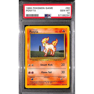 PSA10 - 1999 Pokemon - Ponyta 60/102 - TCGroupAU