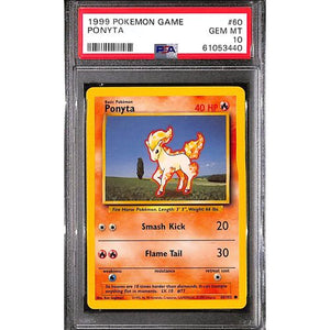 PSA10 - 1999 Pokemon - Ponyta 60/102 - TCGroupAU