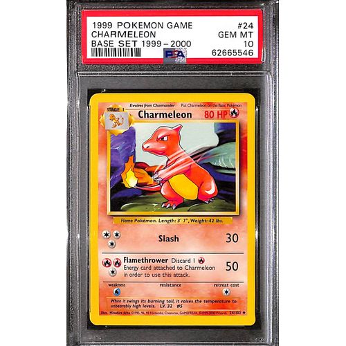 PSA10 - 1999 Pokemon - Charmeleon 24/102 - TCGroupAU