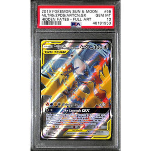 PSA10 - 2019 Pokemon - MLTRS/ZPDS/ARTCN GX 66/68 - Hidden Fates Graded Card