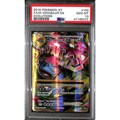 PSA10 - 2016 Pokemon - XY FA/M Venusaur EX 102/108 Evolutions - TCGroupAU