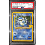 PSA10 - 2021 Pokemon - Blastoise Holo 2/102 - Celebrations Classic Coll Base Set Graded Card