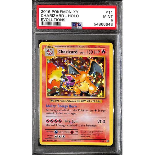 PSA9 - 2016 Pokemon - XY Charizard Holo 11/108 Evolutions - TCGroupAU