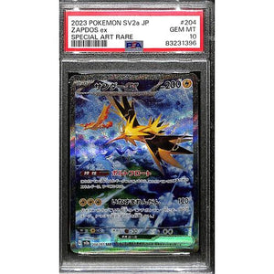 PSA10 - 2023 Pokemon Japanese - Zaptos Ex 204/165 Graded Card