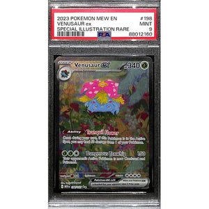 PSA9 - 2023 Pokemon - Venusaur Ex 198/165 - 151 Graded Card