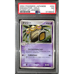 PSA7 - 2004 Pokemon Japanese - Exeggutor Holo 052/082 - Flight Of Legends Graded Card