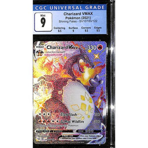 CGC8 - 2021 Pokemon - Charizard Vmax SV107/SV122 Shining Fates - TCGroupAU