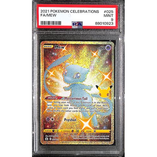 PSA9 - 2021 Pokemon FA/Mew 025/025 Celebrations - TCGroupAU