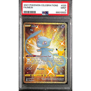 PSA9 - 2021 Pokemon FA/Mew 025/025 Celebrations - TCGroupAU