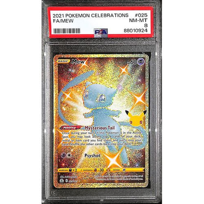 PSA8 - 2021 Pokemon FA/Mew 025/025 Celebrations - TCGroupAU