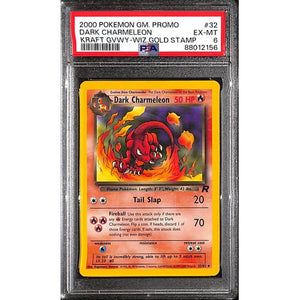 PSA6 - 2000 Pokemon Dark Charmeleon Promo 32/82 - Kraft Gnwy Wiz Gold Stamp - TCGroupAU