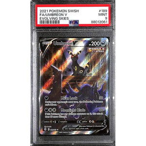 PSA9 - 2021 Pokemon FA/Umbreon V 189/203 Evolving Skies - TCGroupAU