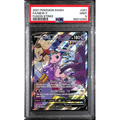 PSA9 - 2021 Pokemon FA/Mew V 251/264 Fusion Strike - TCGroupAU