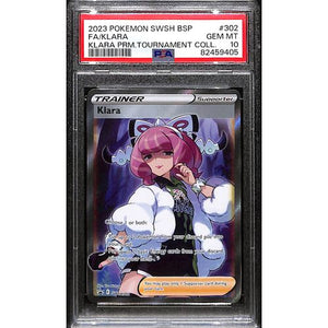 PSA10 - 2023 Pokemon - FA/ Klara SWSH302 Klara Promo Tournament Collection - TCGroupAU