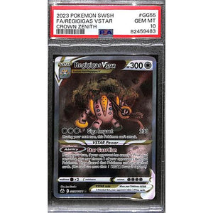 PSA10 - 2023 Pokemon - FA/ Regigigas Vstar GG55/GG70 Crown Zenith - TCGroupAU