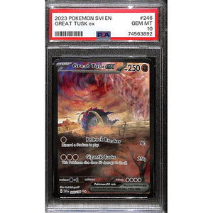 PSA10 - 2023 Pokemon - Great Tusk Ex 246/198 Scarlet & Violet - TCGroupAU