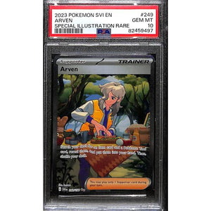 PSA10 - 2022 Pokemon - Arven 249/198 Special Illustration Rare Scarlet & Violet - TCGroupAU