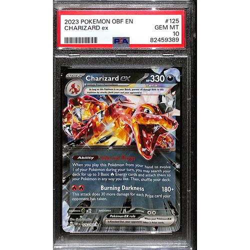 PSA10 - 2023 Pokemon - Charizard Ex 125/197 Obsidian Flames - TCGroupAU