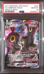 PSA10- 2021 Pokemon Japanese - FA/Umbreon Vmax 245/184 - Vmax Climax Graded Card