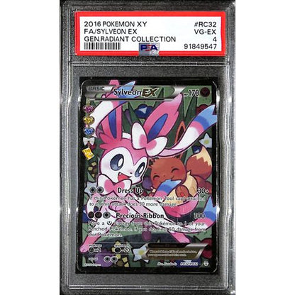 PSA4 - 2016 Pokemon - FA/Sylveon Ex - RC32/RC32 Gen.Radient Collection Graded Card