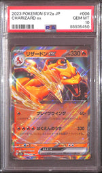 PSA10- 2023 Pokemon Japanese - Charizard Ex 006/165 Graded Card