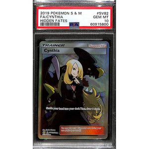 PSA10 - 2019 Pokemon - FA/Cynthia SV82/SV94 Hidden Fates - TCGroupAU