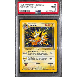 PSA9 - 1999 Pokemon - Jolteon Holo 4/64 - Jungle - TCGroupAU