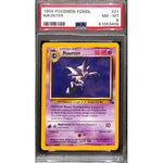 PSA8 - 1999 Pokemon - Haunter 21/62 Fossil Graded Card