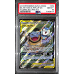 PSA10 - 2019 Pokemon - Blastoise & Piplup Gx 215/236 - Cosmic Eclipse Graded Card