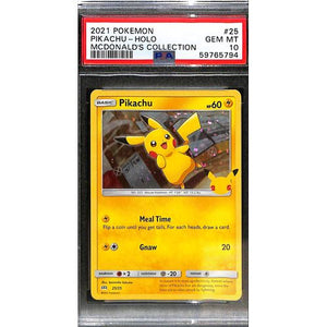 PSA10 - 2021 Pokemon - Pikachu Holo 25/25 McDonald's Collection - TCGroupAU