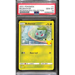 PSA10 - 2021 Pokemon - Bulbasaur 1/25 - McDonalds Collection Graded Card