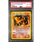 PSA8 - 2000 Pokemon - Blaine's Charizard Holo 2/132 - Gym Challenge Graded Card