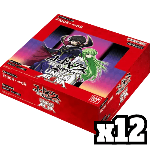 Union Arena TCG - UA01BT - Code Geass Lelouch of The Rebellion - Sealed Case (12 Booster Box) - TCGroupAU