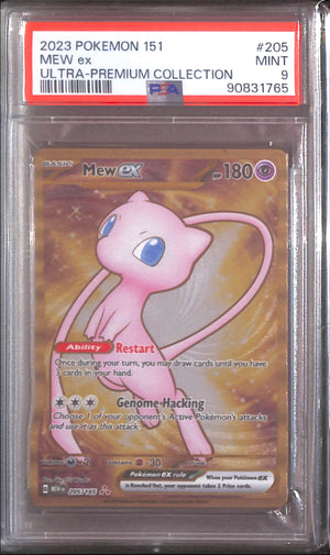 PSA9- 2023 Pokemon - Mew Ex 205/165 - Ultra Premium Collection Graded Card