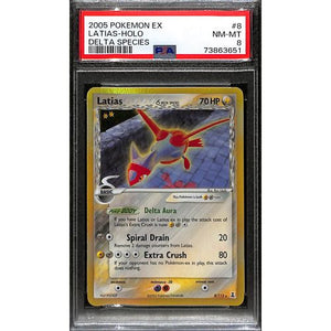 PSA8 - 2005 Pokemon EX Latia's Holo 8/113 Delta Species - TCGroupAU