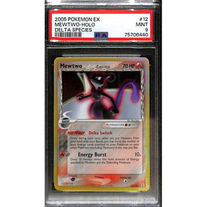 PSA9 - 2005 Pokemon EX Mewtwo Holo 12/113 Delta Species - TCGroupAU