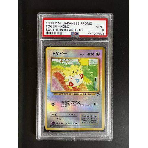 PSA9 - 1999 Japanese Promo Togepi - Holo Southern Island Graded Card