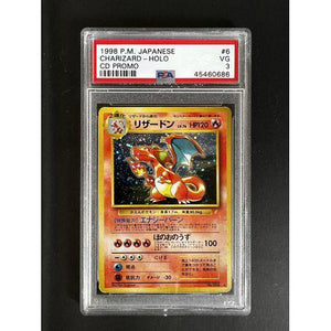 PSA3 - 1998 Japanese - Charizard Holo CD Promo - No.006 Graded Card