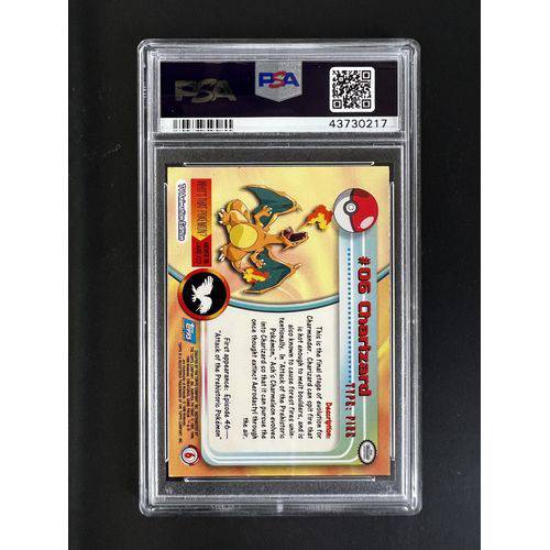 PSA6 - 1999 Topps Pokemon T.V - Charizard - #6 Graded Card