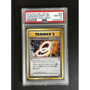 PSA10 - 2016 PM JPN - Charizard Spirit Link - 083/087 - 20th Anniversary CP6 Graded Card