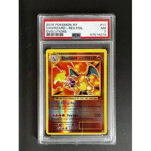 PSA7 - 2016 Pokemon XY Charizard Rev.Foil - 011/108 - XY Evolutions Graded Card