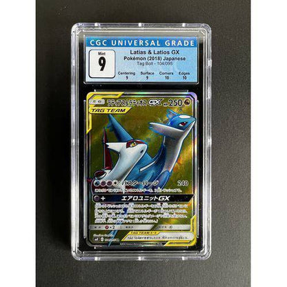 CGC9 2018 Pokemon Japanese Latias & Latios GX - 104/095 - Tag Bolt Graded Card