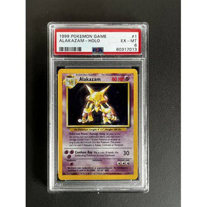 PSA6 1999 Pokemon Alakazam Holo - 1/102 Graded Card