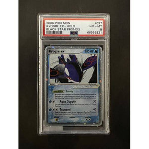 PSA8 2006 Pokemon Kyogre EX Holo - 037 - Black Star Promo Graded Card